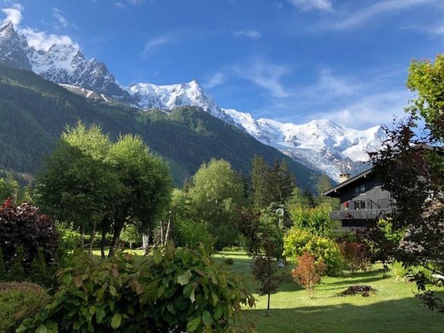 Studio Au Calme Avec Jardin Et Vue Mont-Blanc Chamonix Mont Blanc Exterior foto